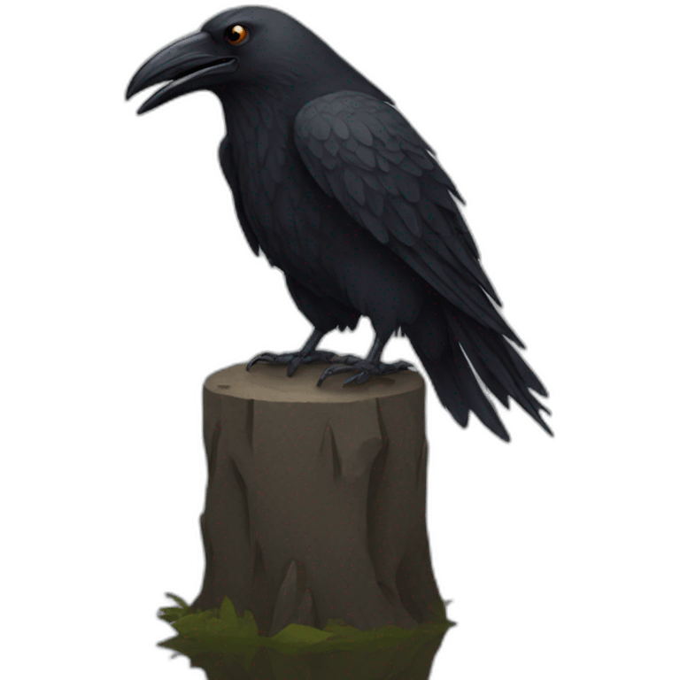 Crow man emoji