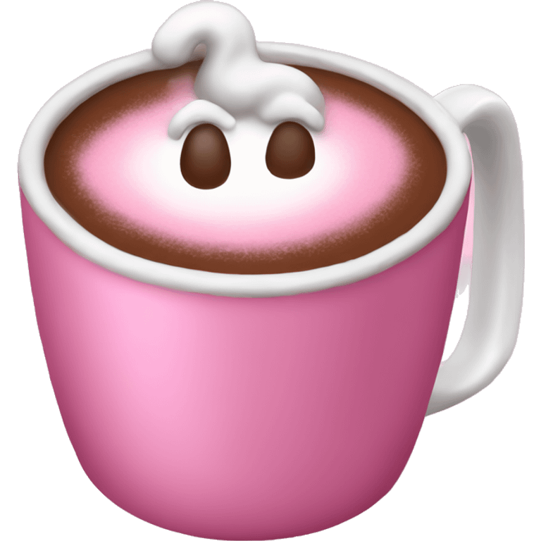 pink hot chocolate emoji