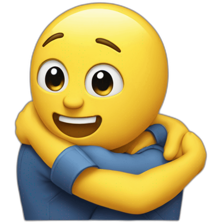 yellow-caring-hug-face emoji