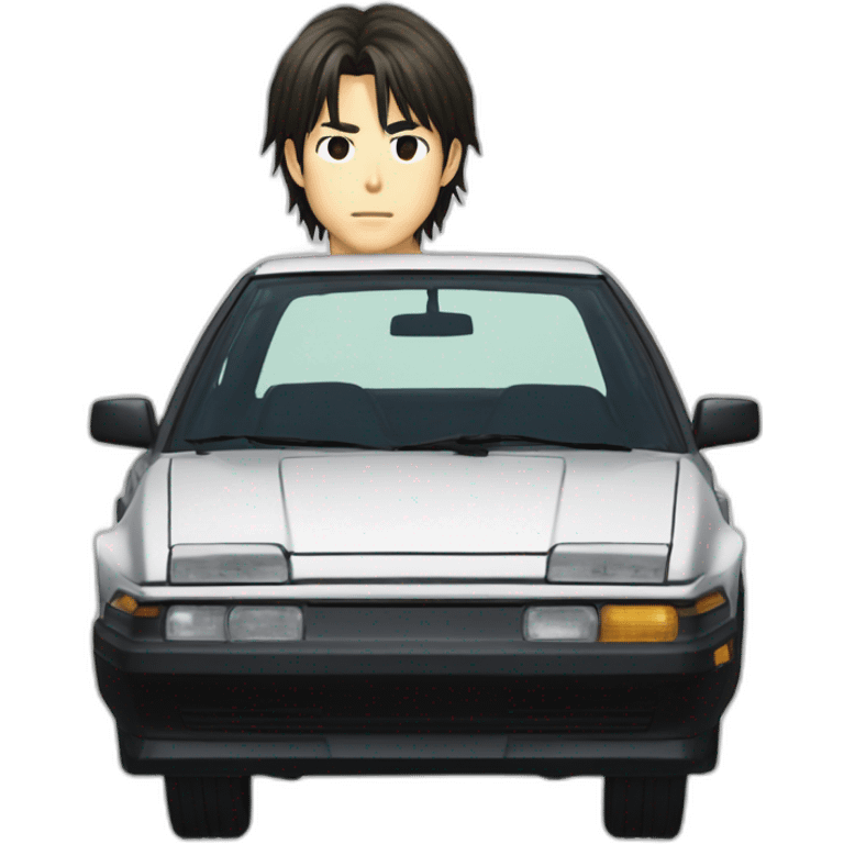 Takumi Fujiwara from initial d emoji