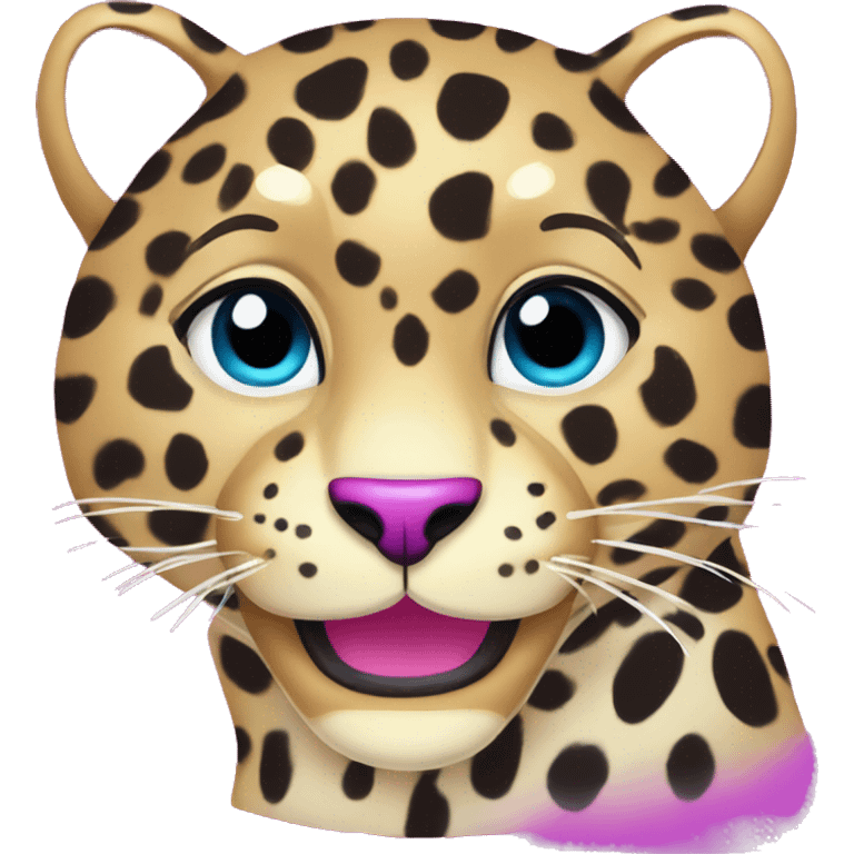 lisa frank leopard emoji