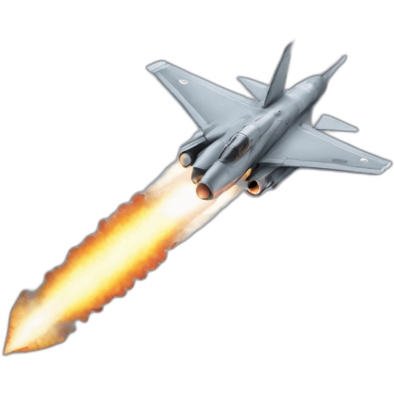 military aircraft missile-attack emoji