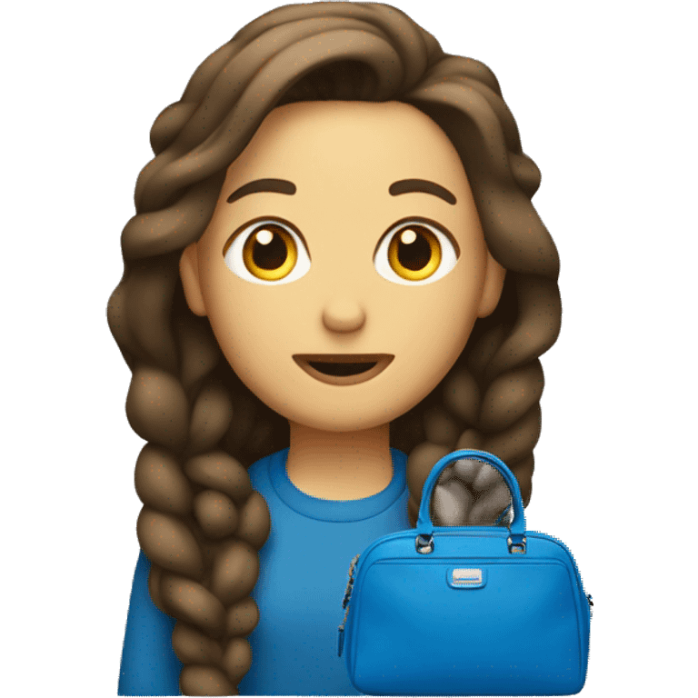 Blue coach bag emoji