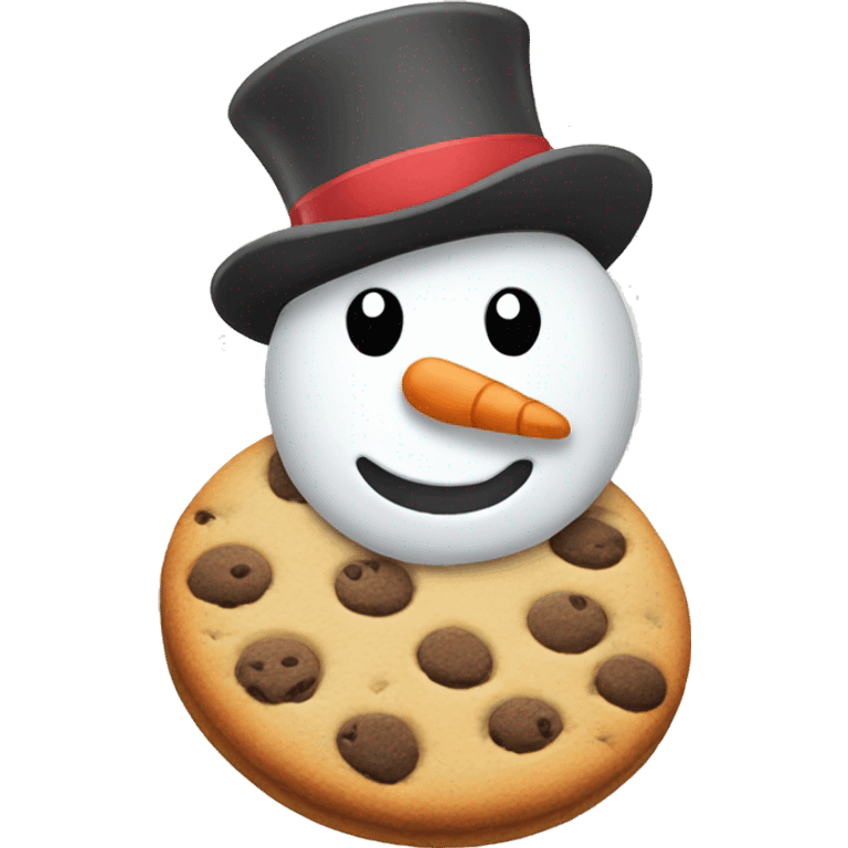 snowman with cookies  emoji