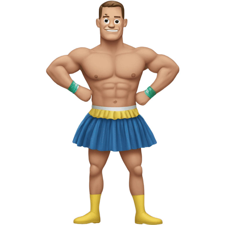 John Cena wearing a tutu emoji