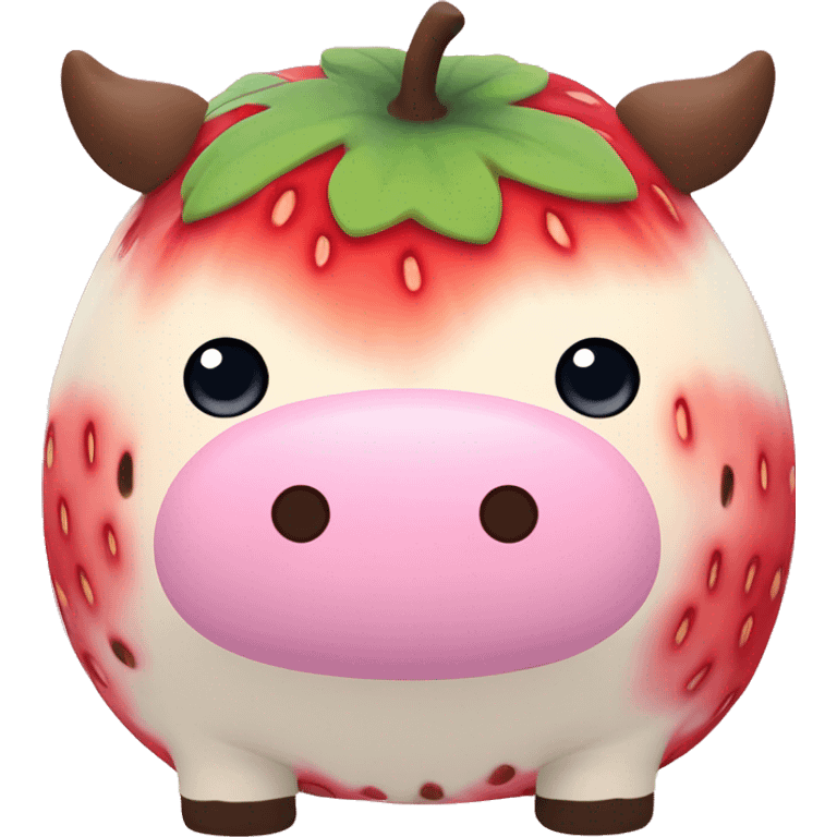 strawberry cow squishmallow emoji