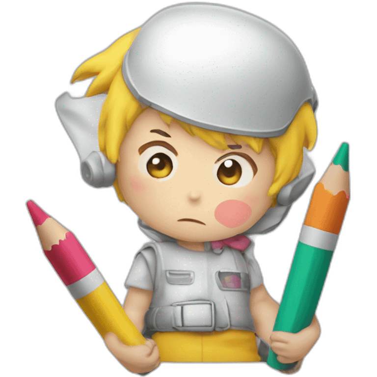 Crayon Shins-chan don't want to work emoji