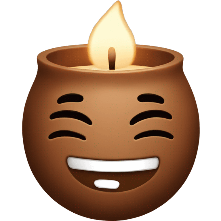 brown aroma candle emoji