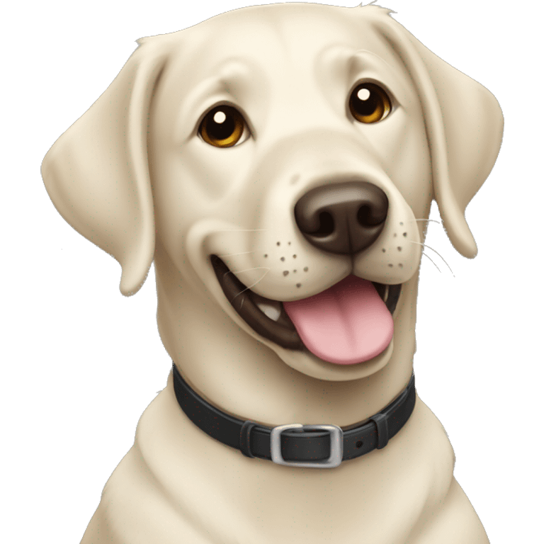 happy Black Labrador emoji