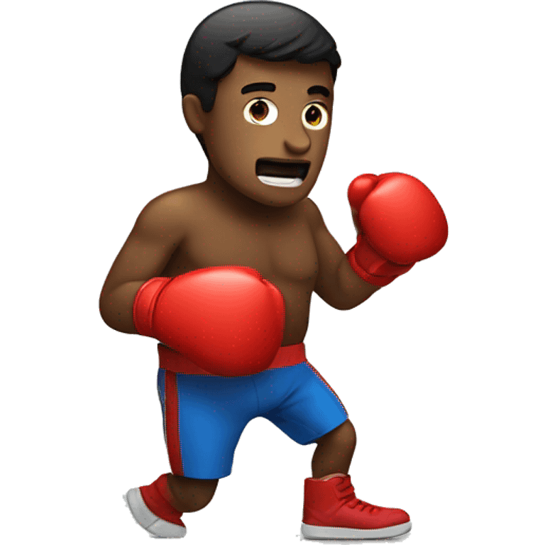 person with a boxing glove emoji