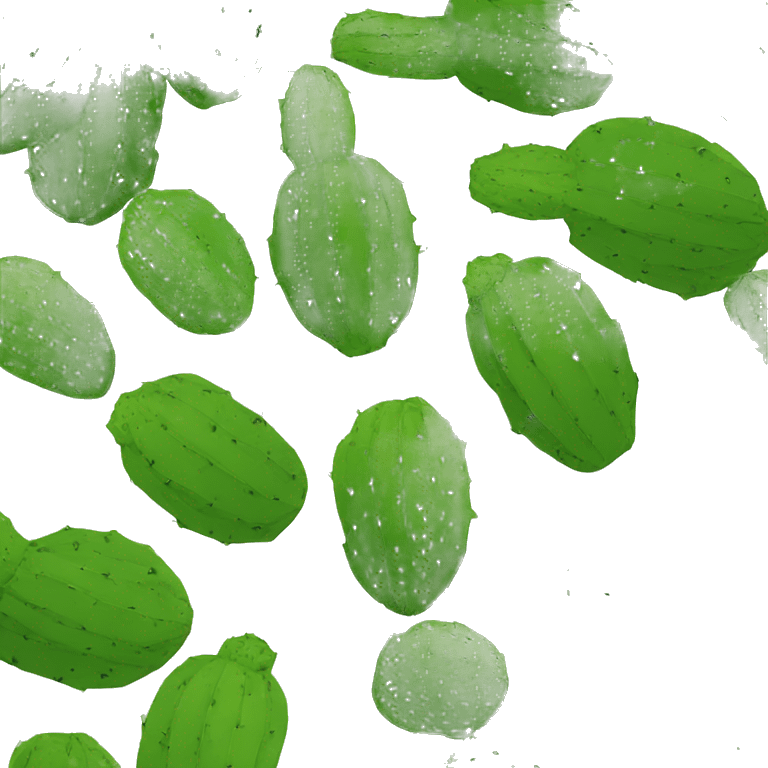 round Nopal without pot emoji