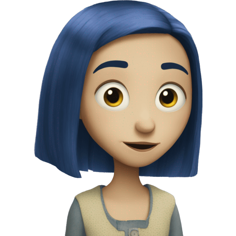 Luna de botón de coraline emoji