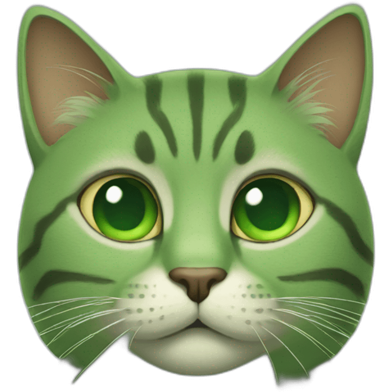 green cat face emoji