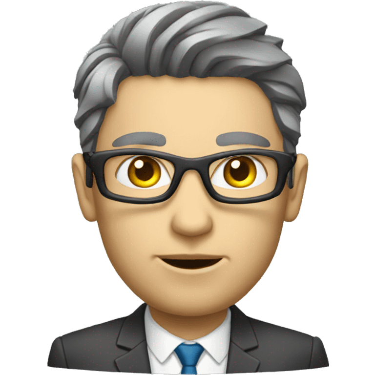 Cyborg stockbroker emoji