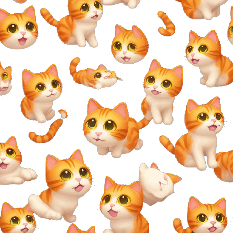 orange cat fly china  emoji