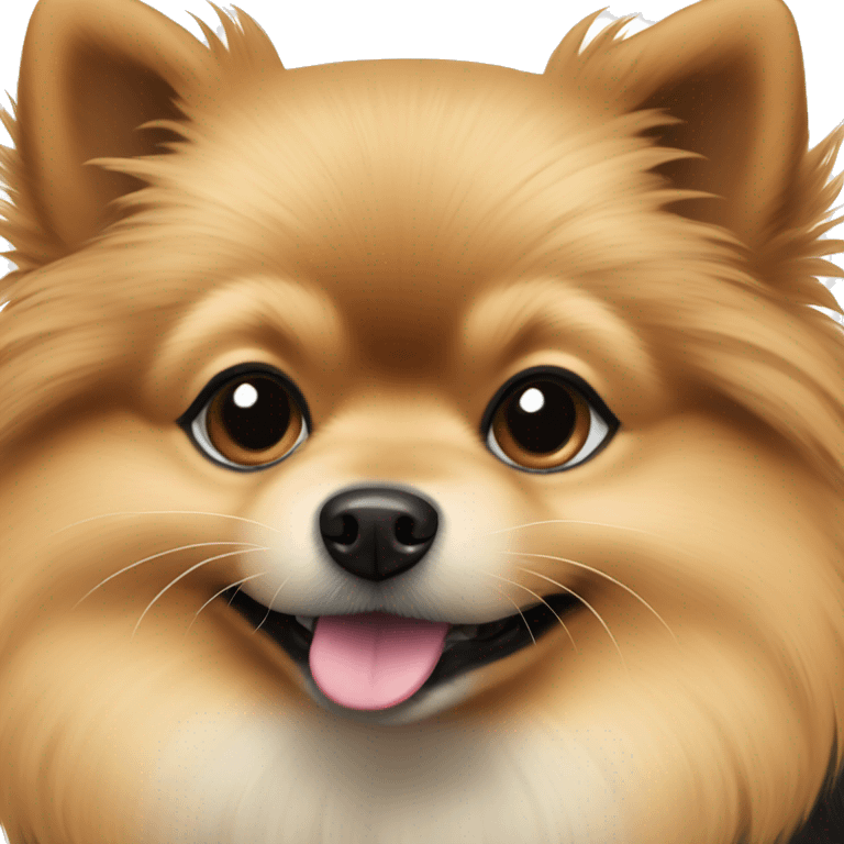 Black and tan pomeranian emoji