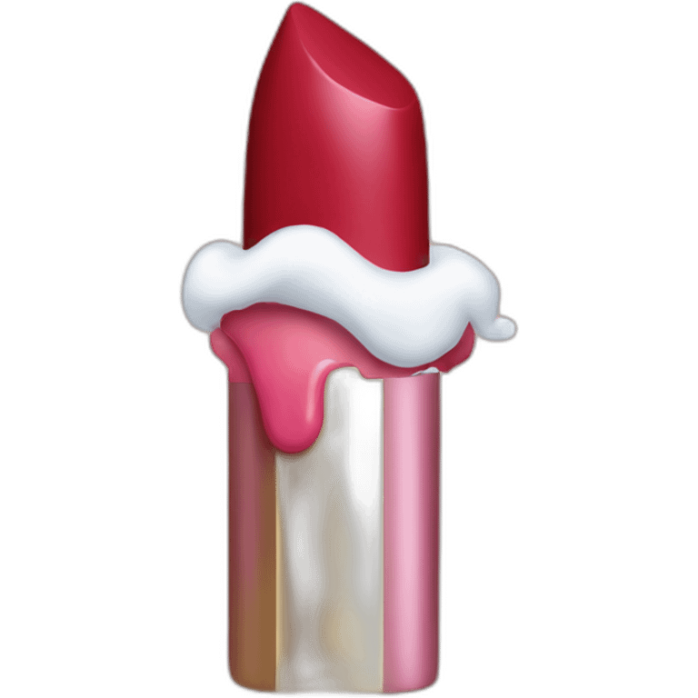 christmas lipstick emoji