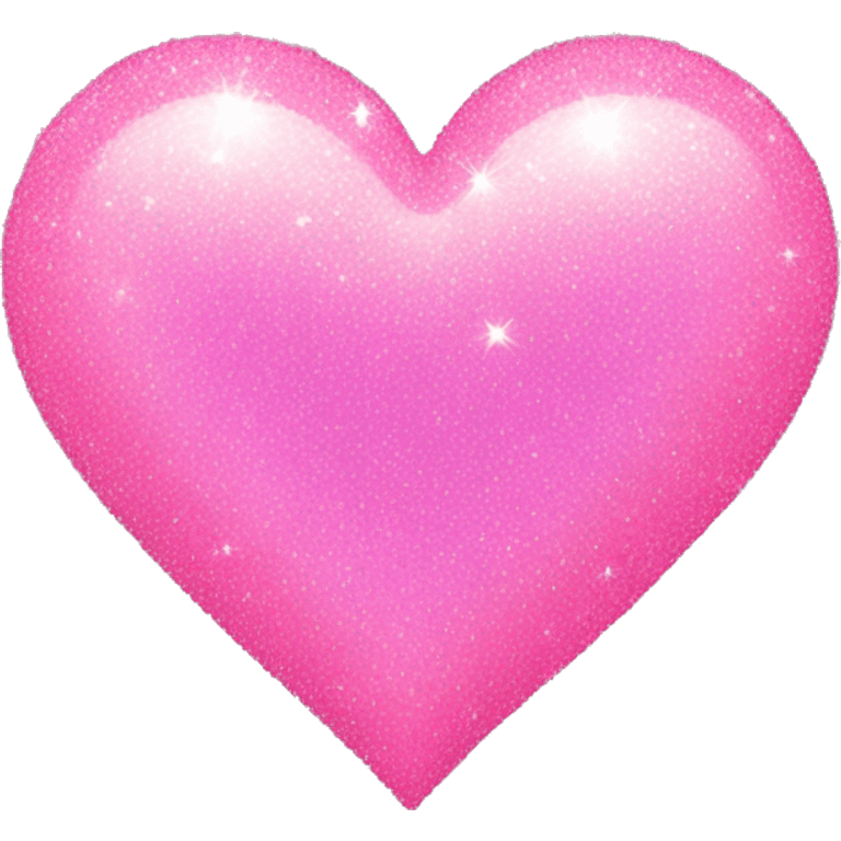 Pink sparkly heart emoji