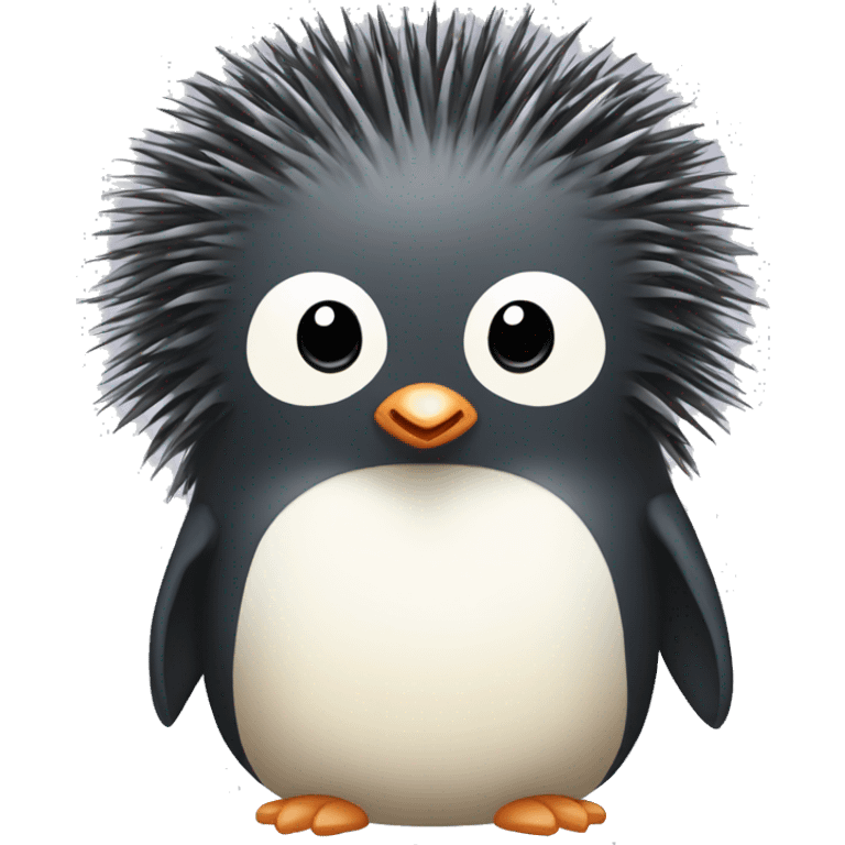 penguin mixed porcupine emoji