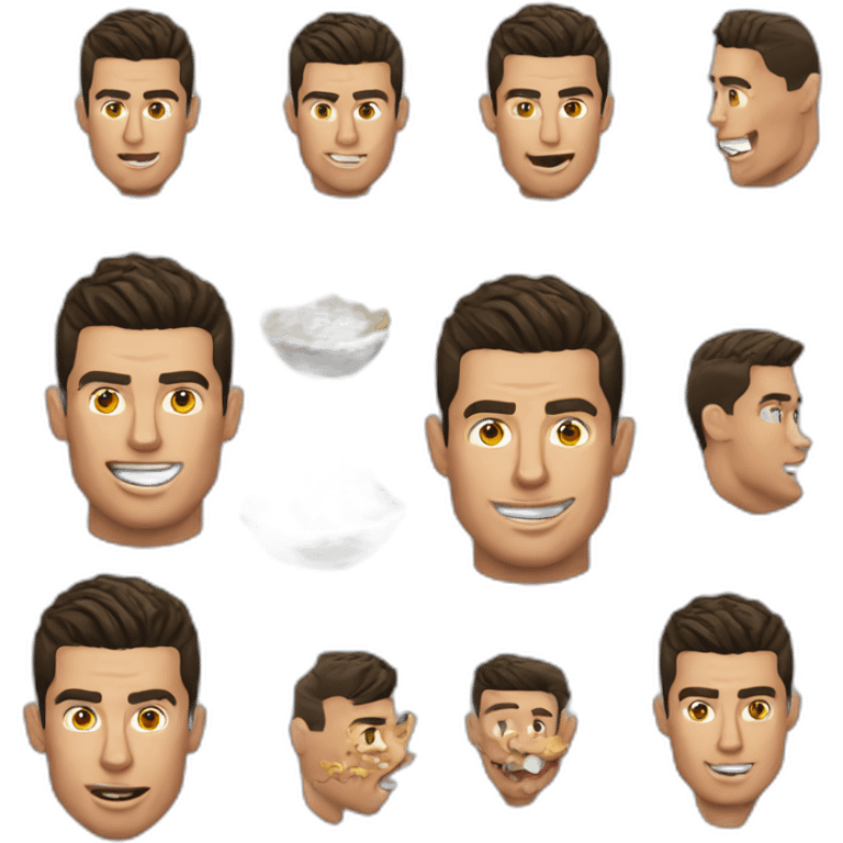 Cristiano Ronaldo qui mange du caca emoji