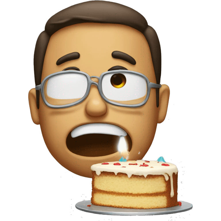 sad cake crying emoji