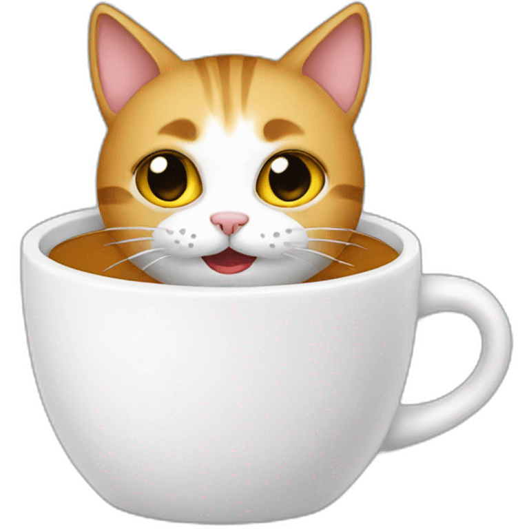 Cat in mug emoji