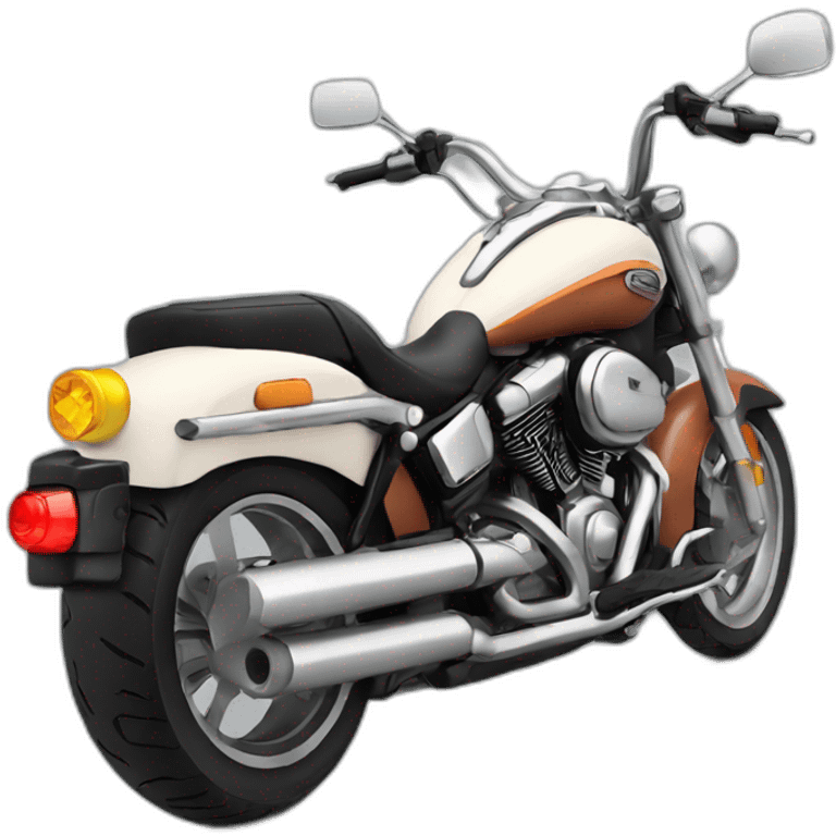 Motorcycle cruiser emoji