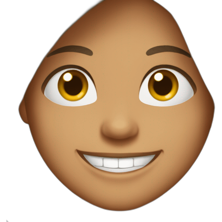 maman brune sourire emoji