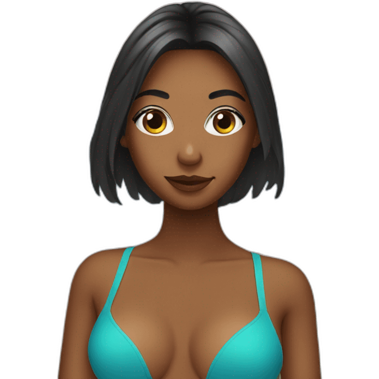 Girl with monokini emoji