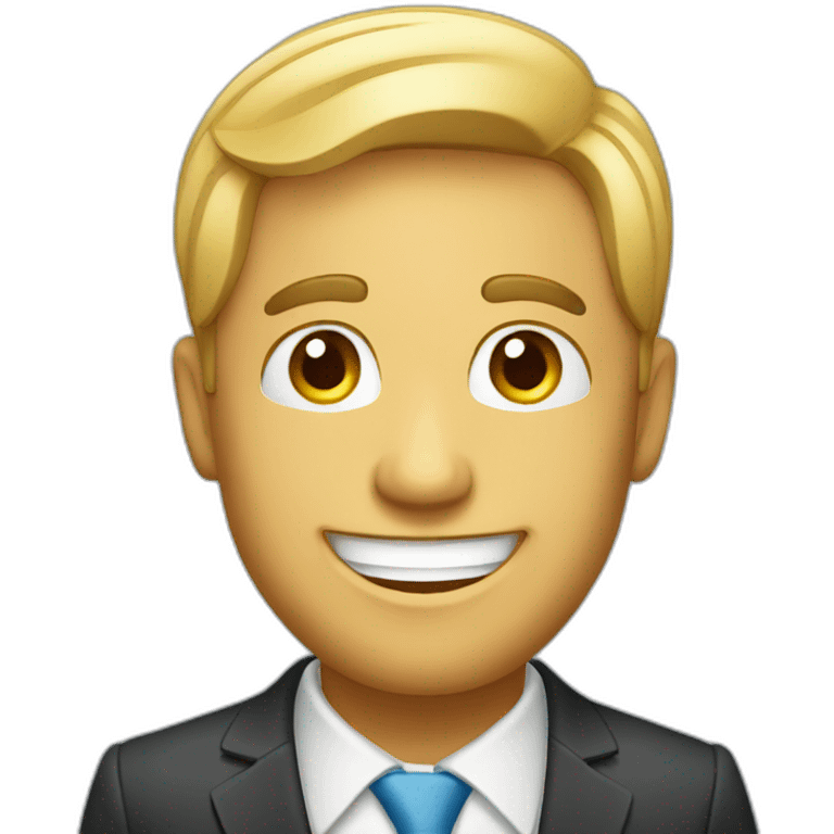 happy businessman emoji