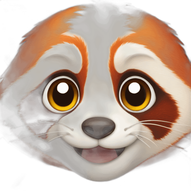 red panda smiling emoji