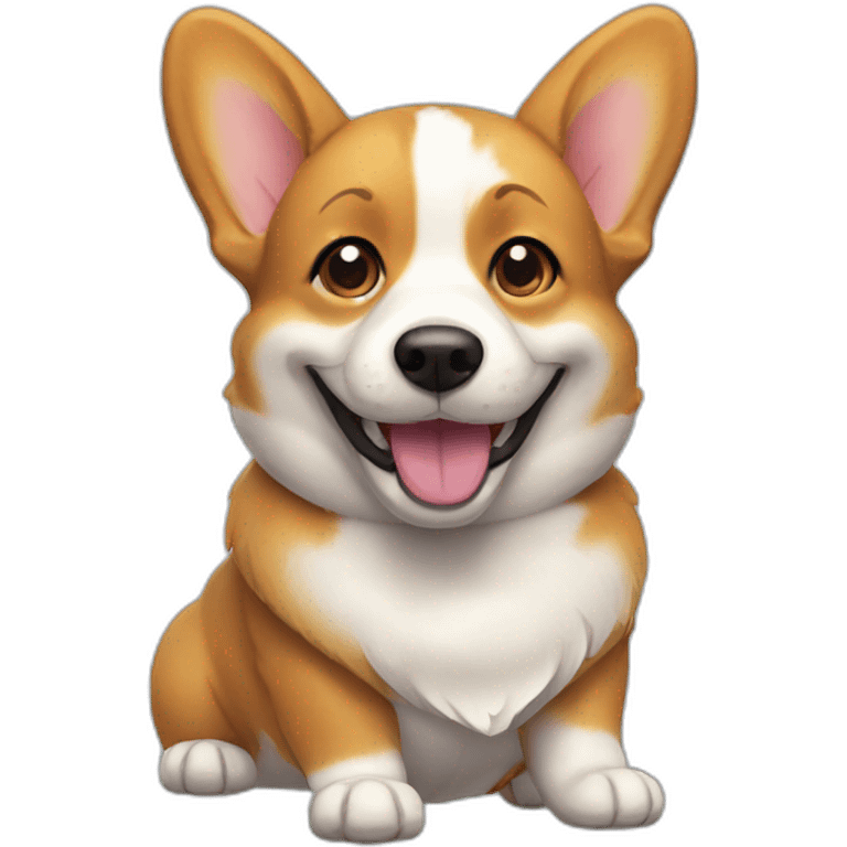 Smile corgi emoji