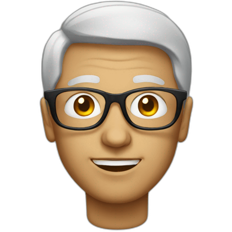 man with extravagant glasses emoji