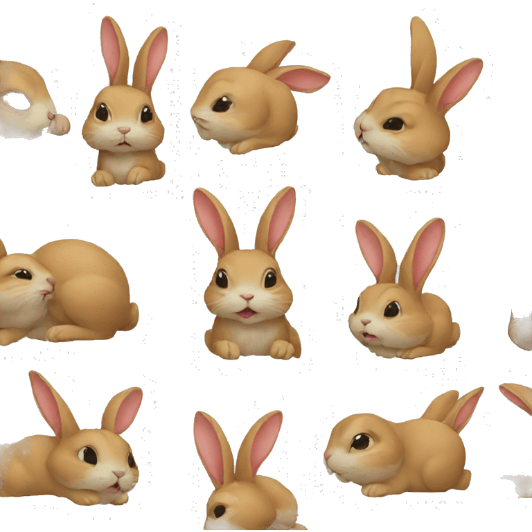 rabbit eat emoji