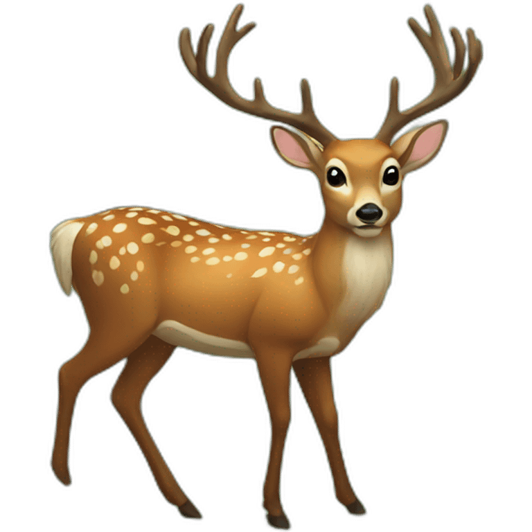 forest deer emoji