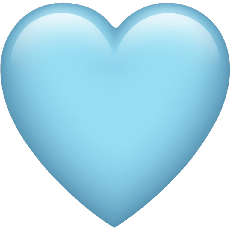 pale blue heart emoji