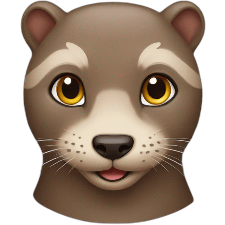 Loutre sur un chat emoji