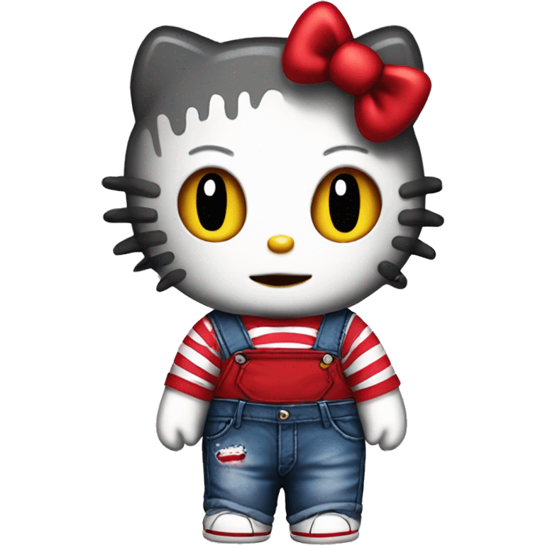 Hello kitty chucky doll cute evil  emoji