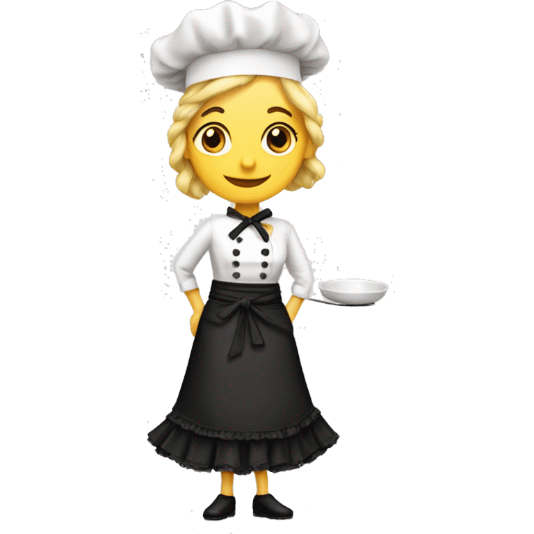 Una chef mujer rubia vestida de flamenca emoji