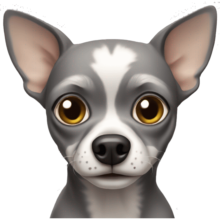 Old gray Chihuahua emoji