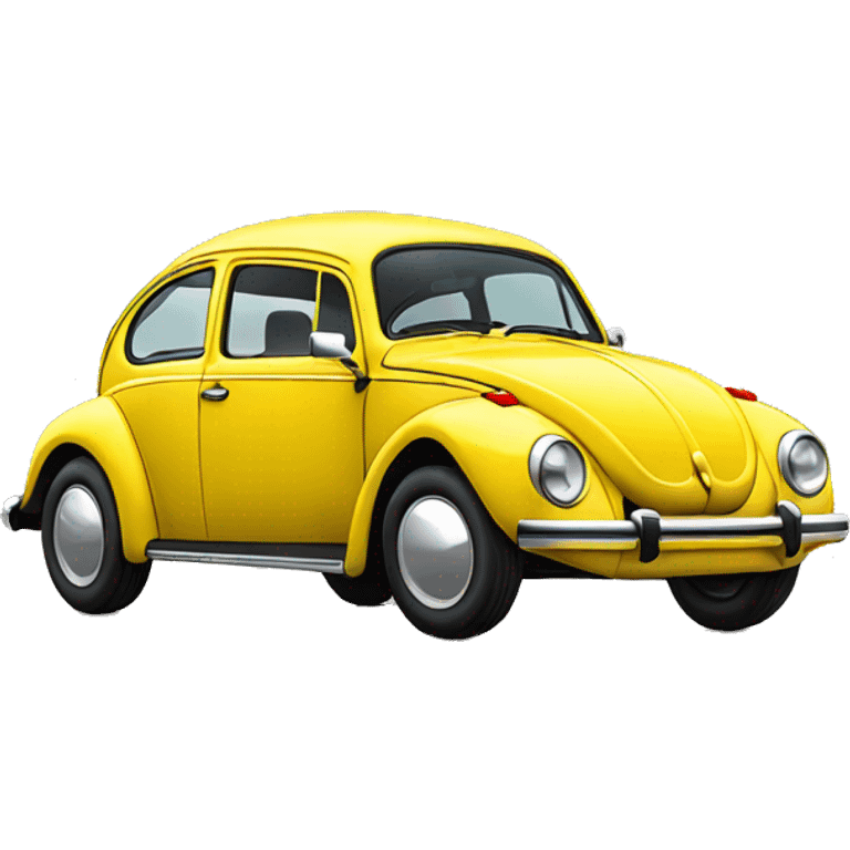 Vw bug yellow emoji