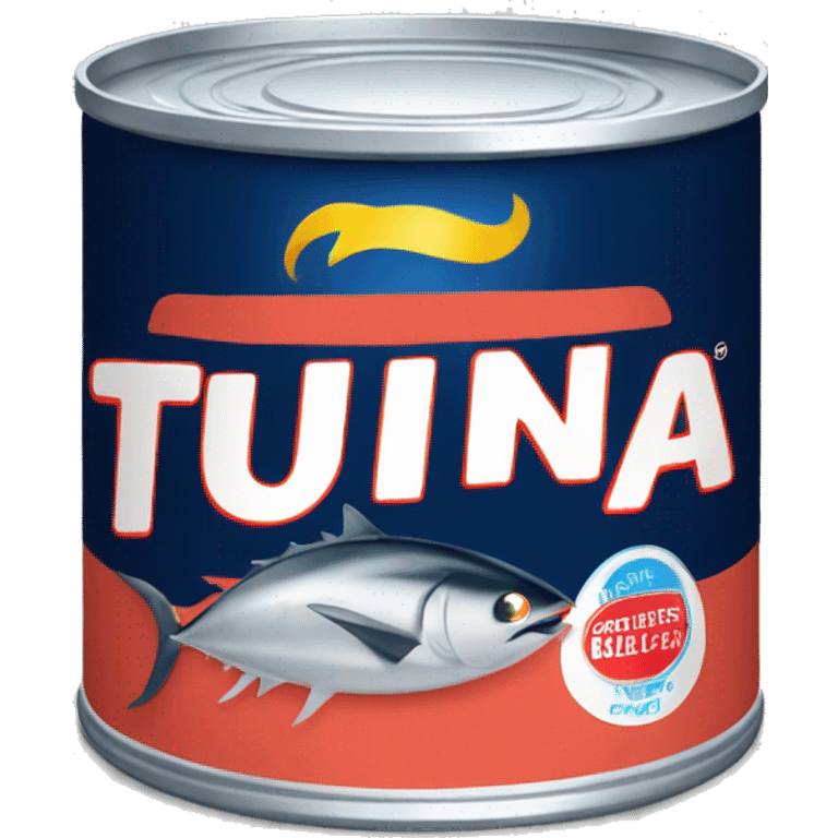  can of tuna is a compact, cylindrical container designed to preserve and store tuna fish. emoji