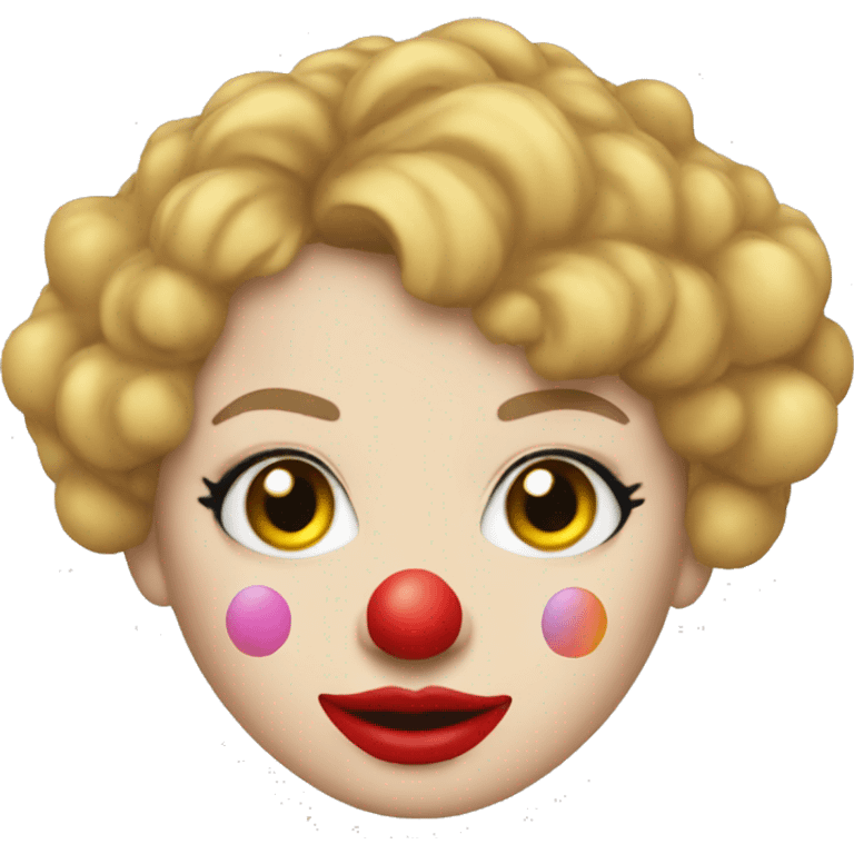 taylor swift fan wearing clown makeup emoji