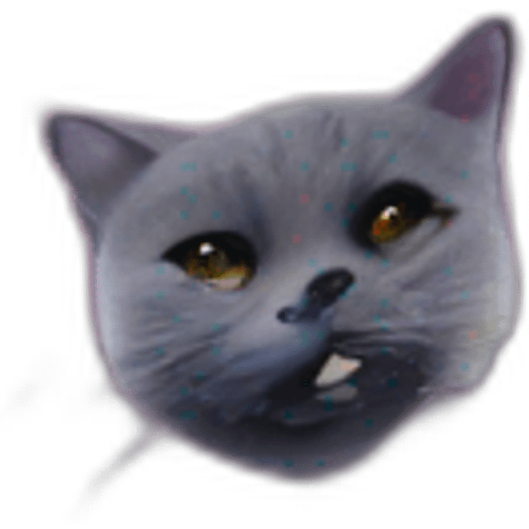 surprising cat face on huge beautiful galaxy emoji