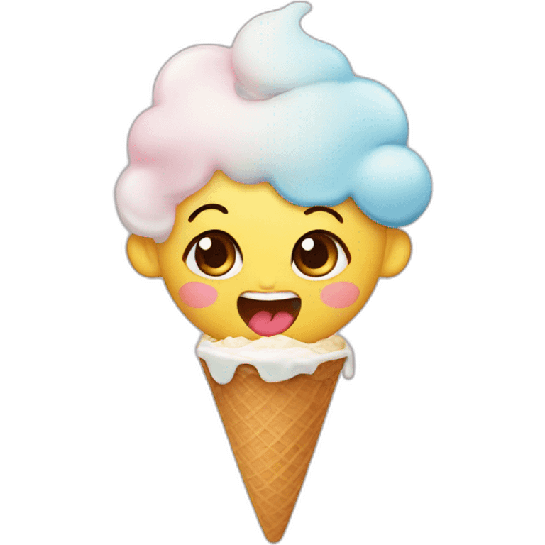 baby eat icecream emoji