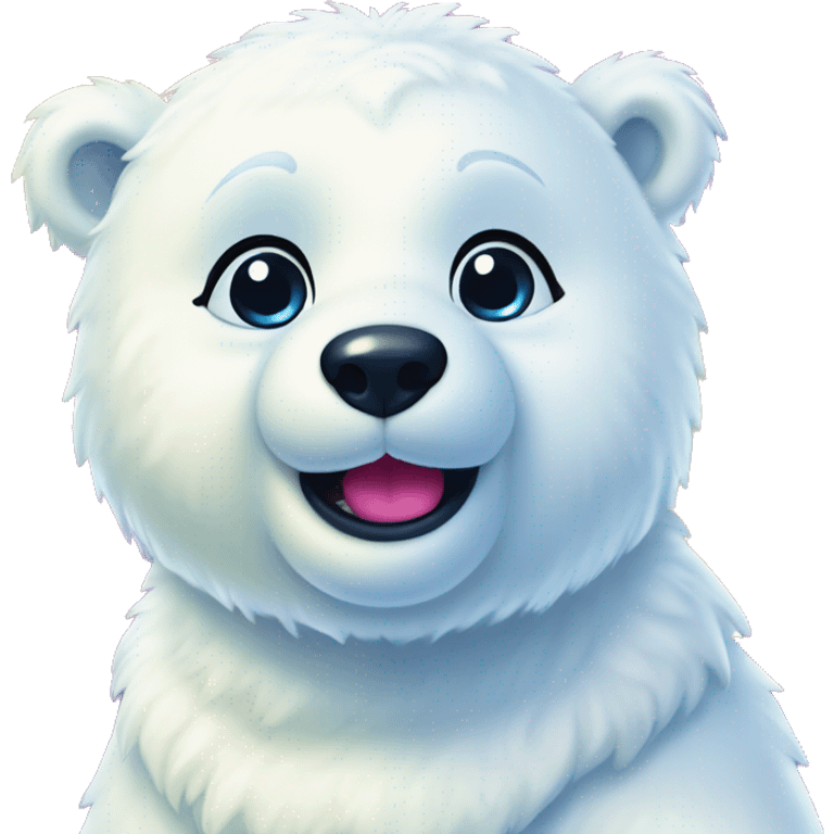 lisa frank polar bear full emoji