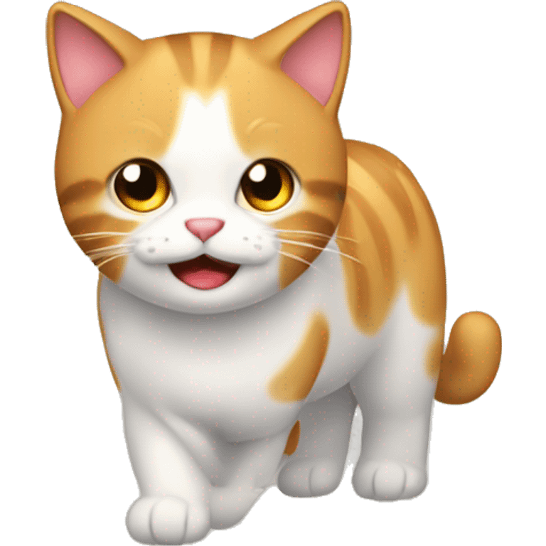 gato que hace ejercicio emoji