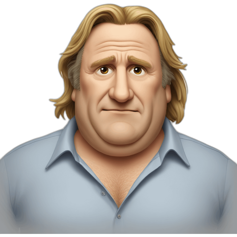 Gérard Depardieu witha a Big belly emoji