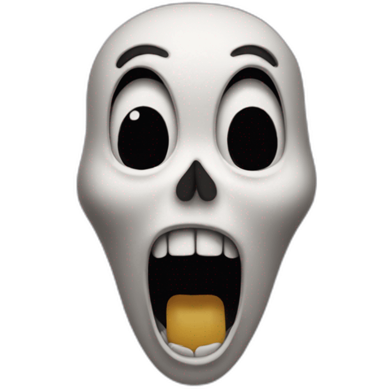 Scream head emoji