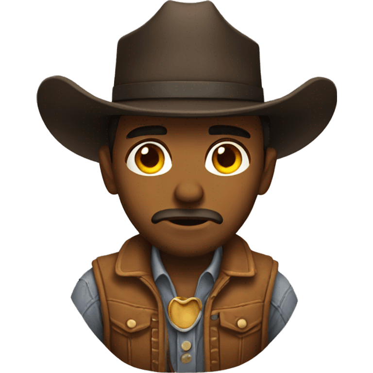 sad hot cowboy emoji